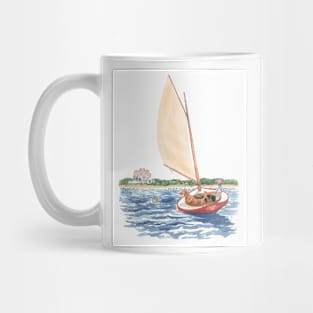 Catboat Sailor with Seal Mug